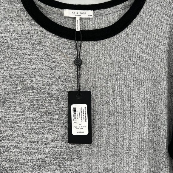 Rag & Bone Women's The Knit Colorblock Mini T-Shirt Dress sz XS NWT $225 - Picture 2 of 5